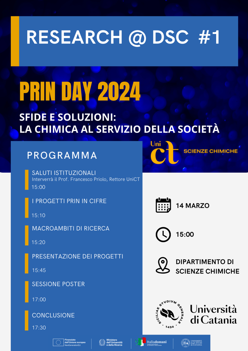 Prin Day Dipartimento Di Scienze Chimiche